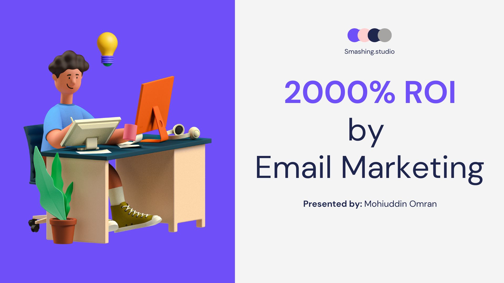 2000% ROI by Email Marketing for Smashing.studio