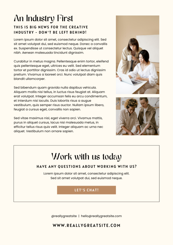Email Newsletter Page 3